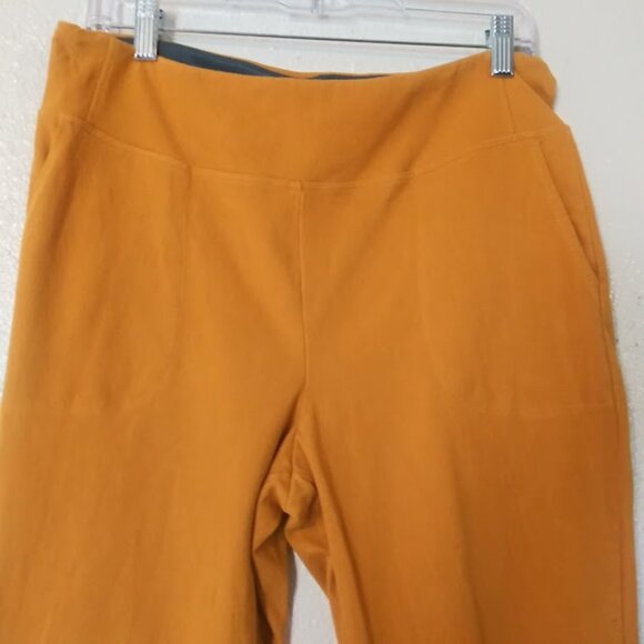 Women with Control women's size LP mustard yellow capri pants - Picture 2 of 13